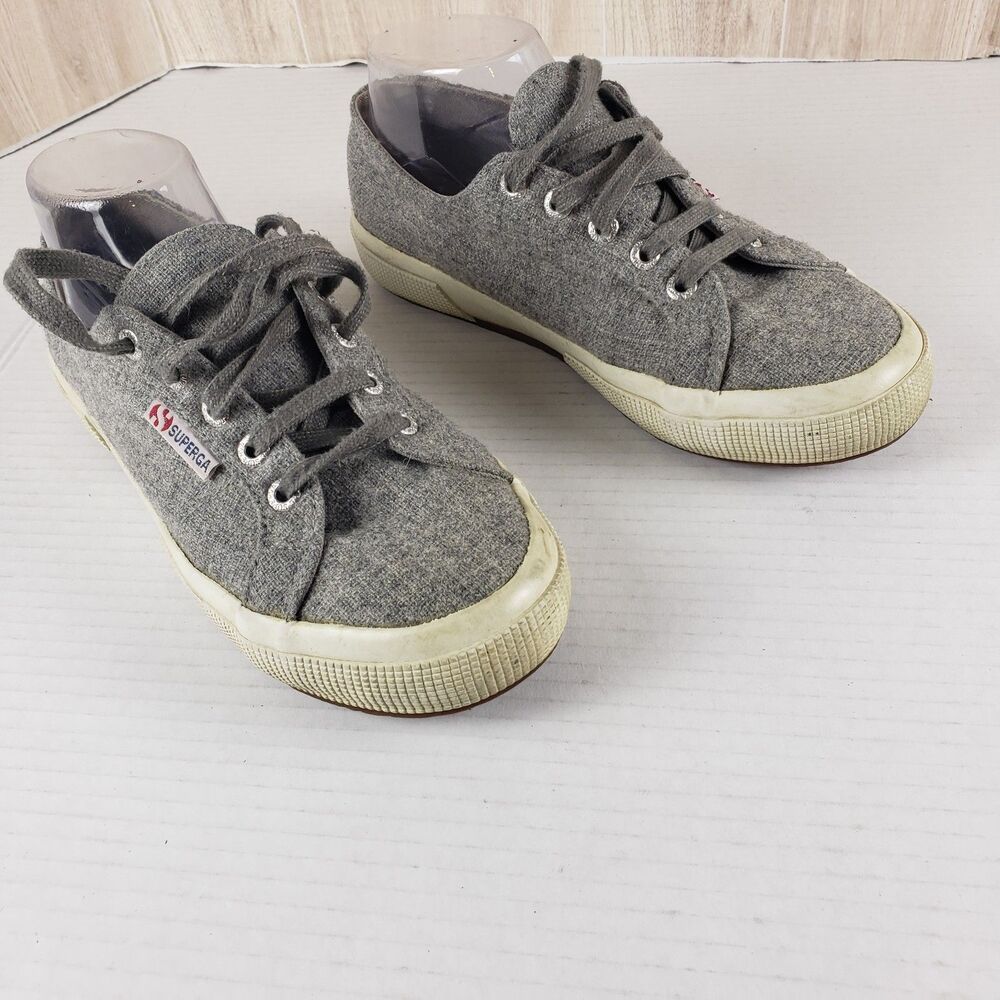 Men’s Skate Street Superga 2750 Cotu Classic Sneakers Gray Canvas E.U 38/USAM 6